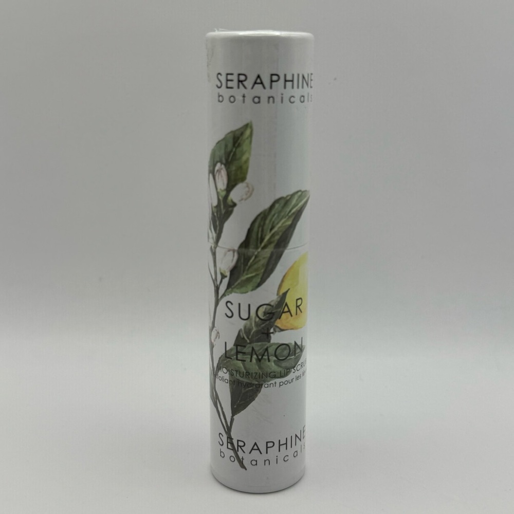 Seraphine Botanicals Sugar and Lemon Moisturizing Lip Scrub 15ml 0.51 fl…